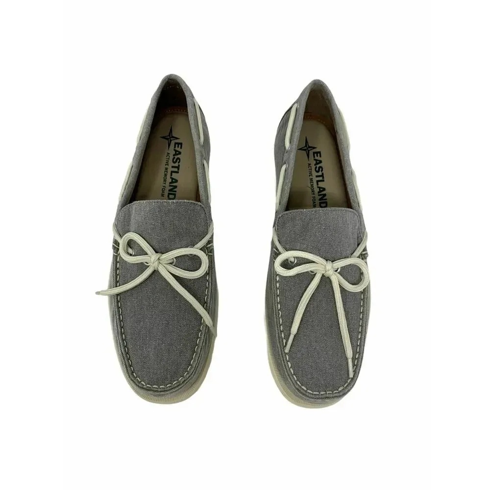 Eastland Men's Grey Yarmouth Canvas Boat Shoes 8.5D